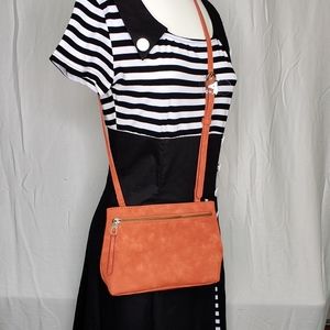 NWT Burnt Orange Vegan Suede NWT